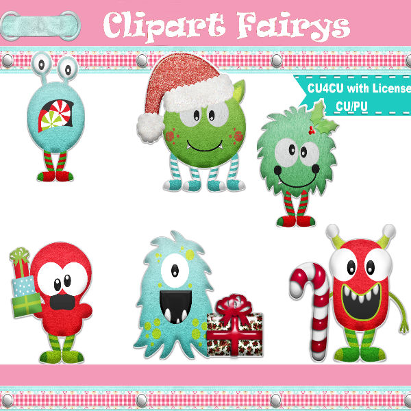 (image for) Christmas Monsters Stickers